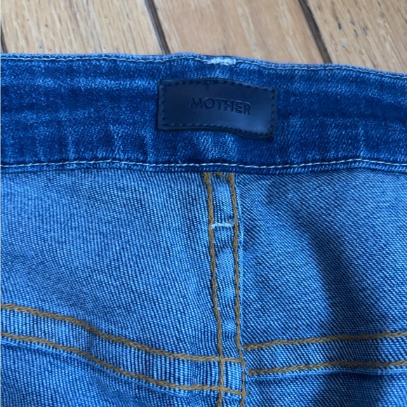 Mother The Dazzler Fray High-rise Slim-straight Jeans - Picture 3 of 8